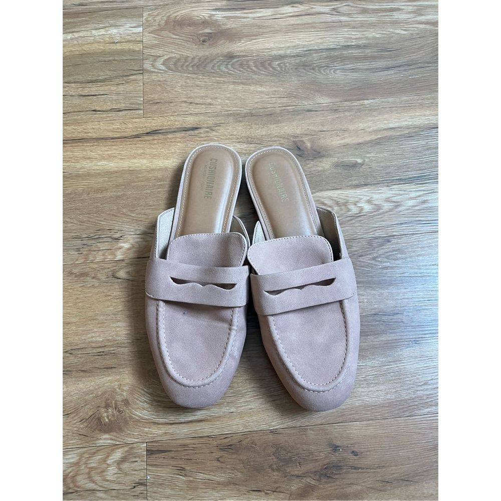 Loafer Mules in Tan Suede - Cushionaire